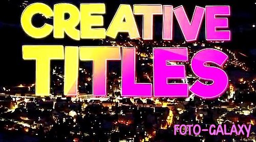 Creative Colorful Titles 617569 - Project for After Effects