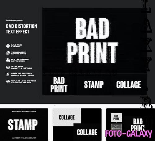 Bad Distortion Text Effect - J8YQFUY