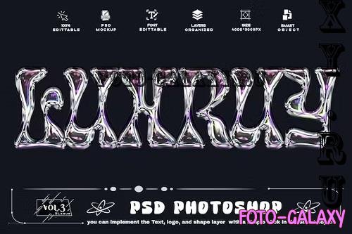 Luxury Holographic Style Text Effect PSD Template - BQPFU86