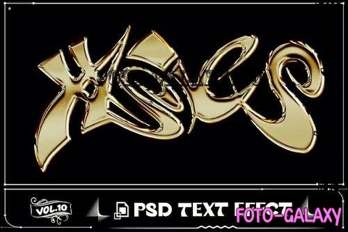 New Year Gold Text Effect - F4SPFPG