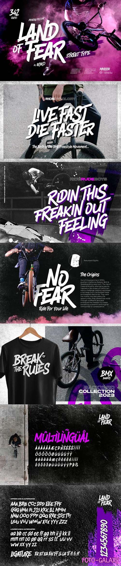 Land Of Fear - Street Typeface