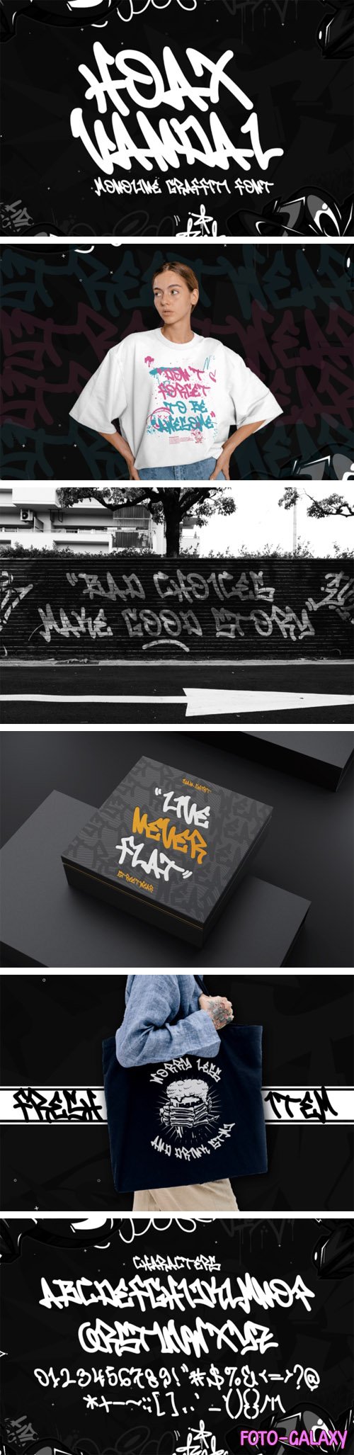 Hoax Vandal - Monoline Graffiti Font