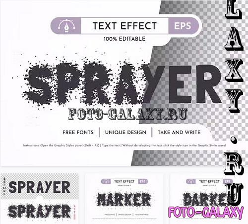 Sprayer - Editable Text Effect - 91890243