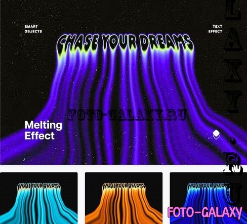 Liquid Melting Illusion Text Effect - 91892174