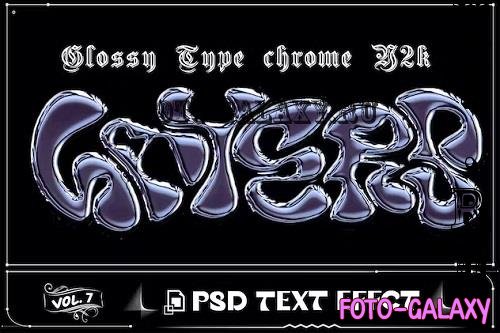 Glossy Typo Chrome Text Effect Photoshop - SGTRQGJ