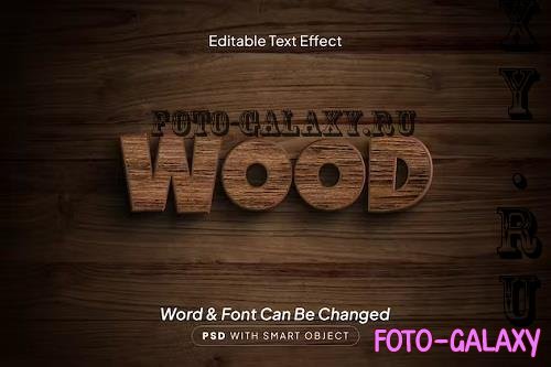 Wood Text Effect - WKV34CN