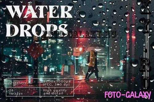 Water Drops Overlays - CNX43CX