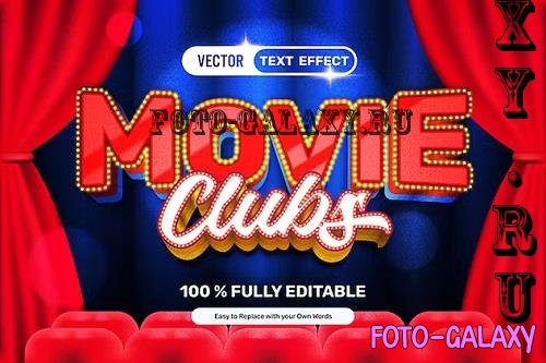 Red Movie Duo Vector Text Effect - ZUBH6RS