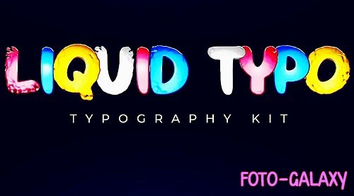 Liquid Typography Kit 1645671 - Project for After Effects 