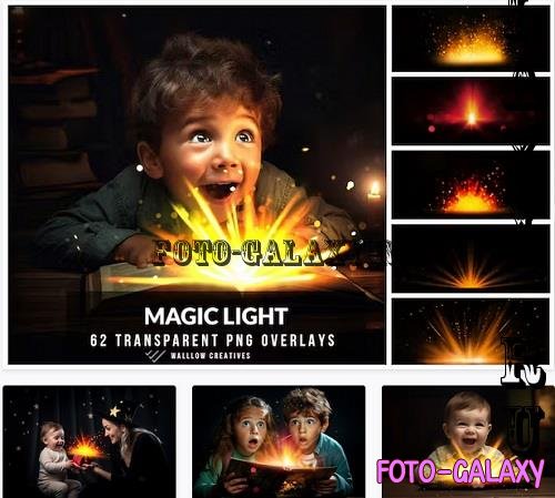 Magical book light Gift light PNG photo overlay - 6AGL374