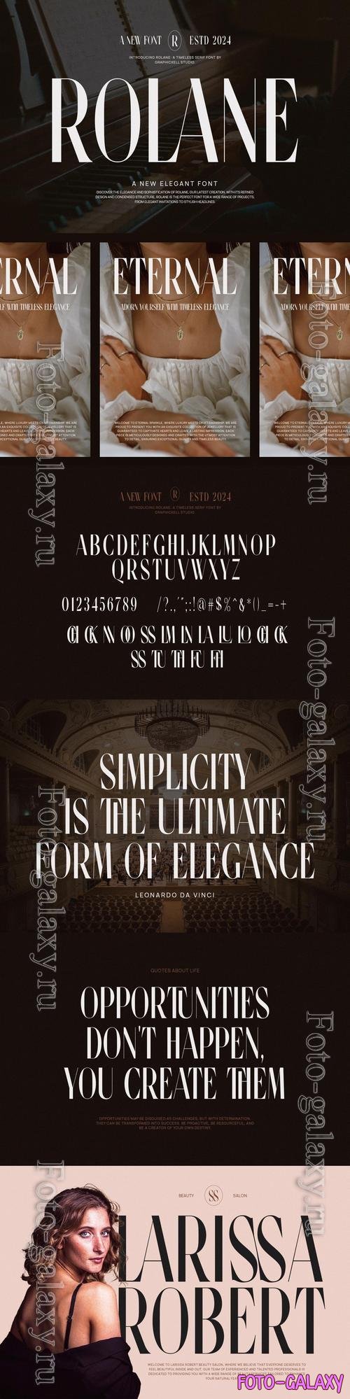 Rolane Elegant Serif Font Typeface
