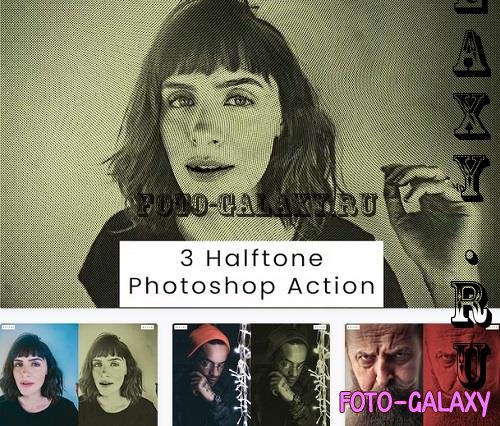 3 Halftone Photoshop Action - 8HVDGKB