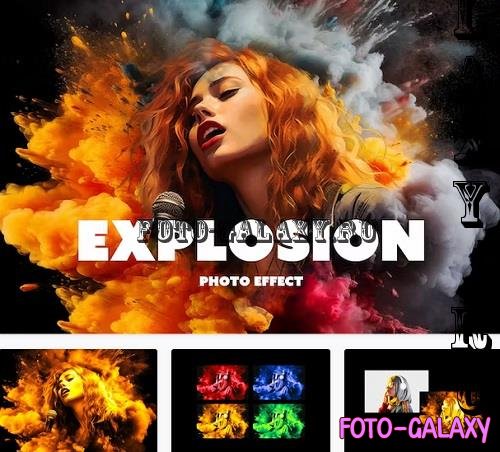 Cinematic Explosion Photo Effect - 91720572