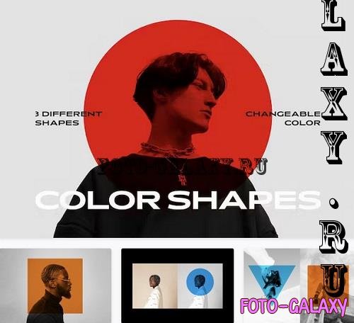 Color Geometry Shapes Photo Effect - 91873818
