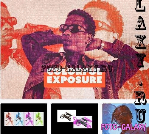 Colorful Exposure Photo Effect - 91914915