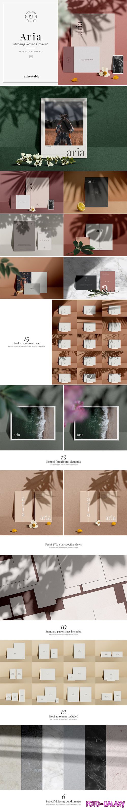 Aria - 10+ Scene Creator PSD Mockups Templates