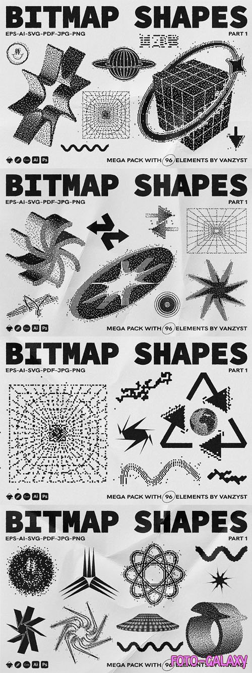Bitmap Vector Shapes Bundle