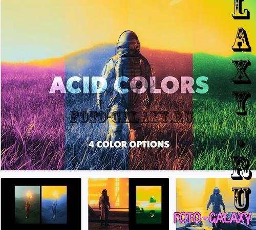 Acid Gradient Maps Photo Effect - 91964880