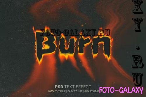 Burn Photoshop Text Effect - AERF7QM