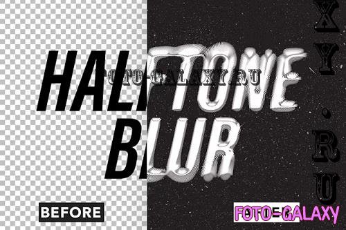 Halftone Blur Text Effect - 2Y5L28M