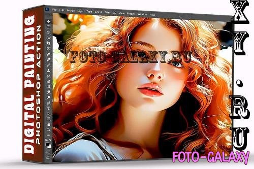 Digital Painting Photoshop Action - 92004579