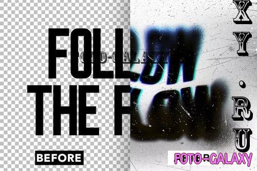 Grain Blur Text Effect - 9XTAXFR