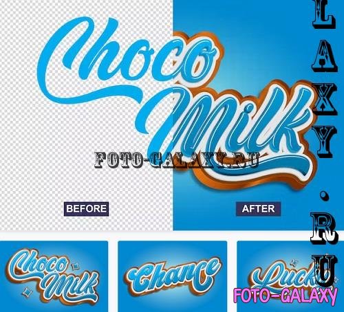 Choco Milk Text Effect - 59MXZXT
