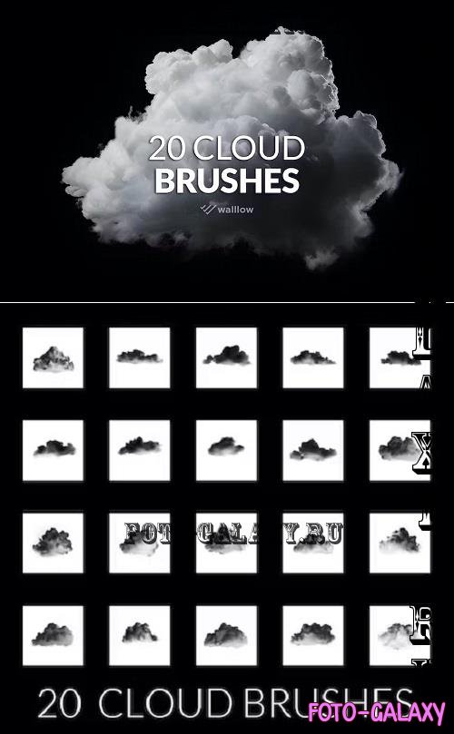 20 Realistic clouds photoshop brushes - HVC7HZN