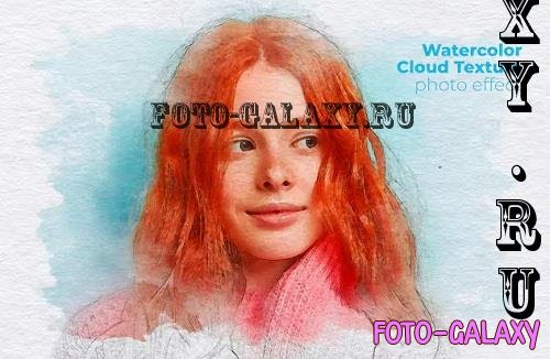 Watercolor Cloud Texture Photo Effect - Z2HJSUQ