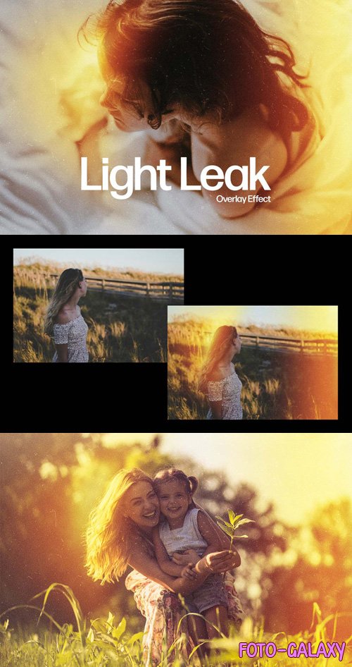 Light Leak Overlay - Vintage Photoshop Effect