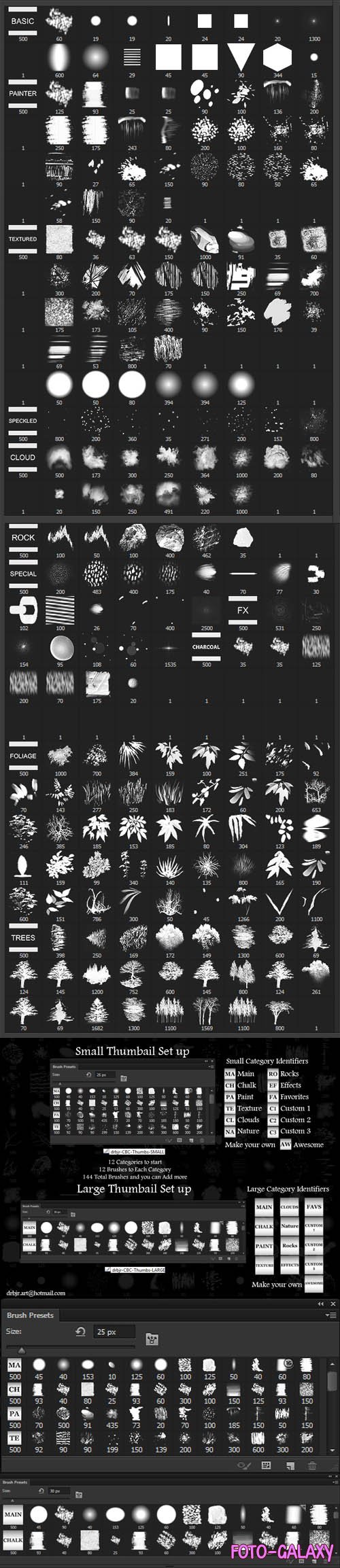 300+ Brushes Collection for Photoshop
