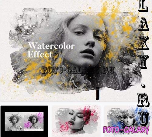 Watercolor Paint Photo Effect - 92058508