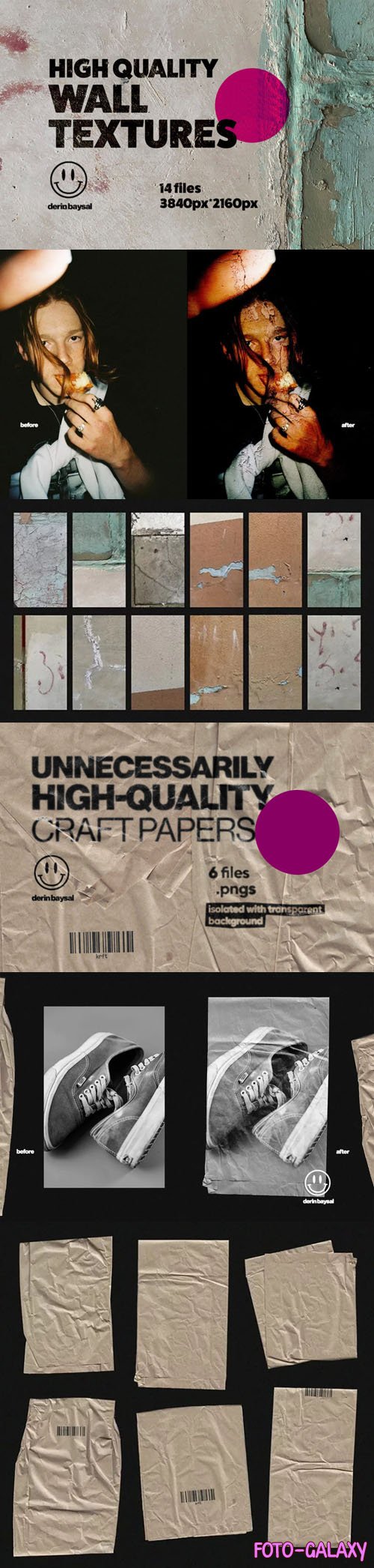 Craft Papers & Urban Wall Textures Pack