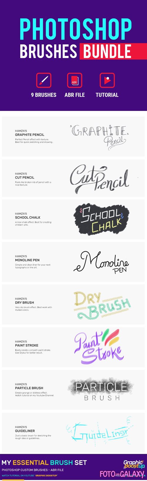 Essential Brushes Bundle for Photoshop