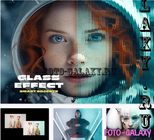Glass Mask Photo Effect - 92073252