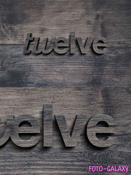 Wood Logo PSD Mockup Template