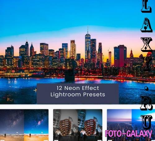 12 Neon Effect Lightroom Presets - F7SMXBD