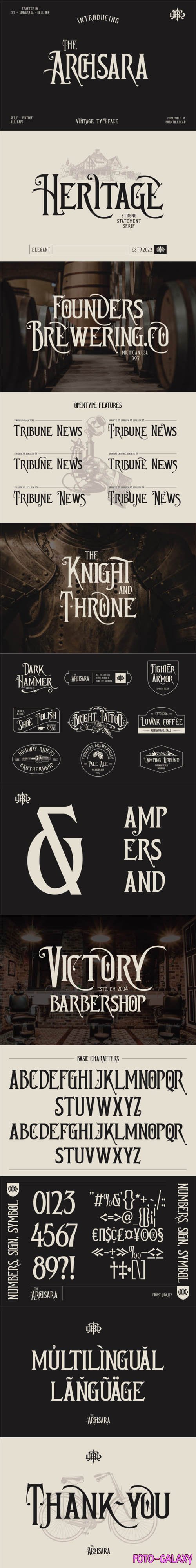 Achsara - Vintage Blackletter Typeface