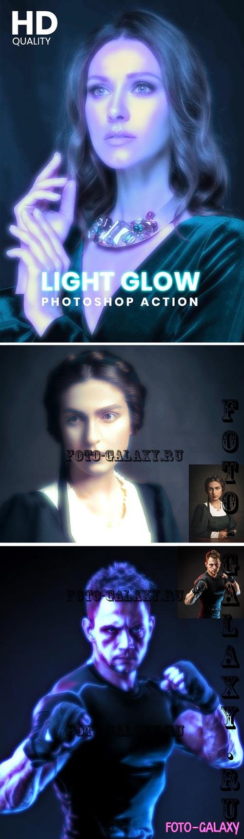 Light Glow Photoshop Action | Actions - 30668083