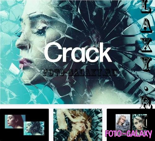 Cracked Glass Photo Effect - 92031708