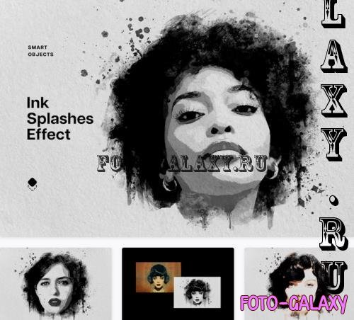 Ink Splashes Photo Effect - 92136754