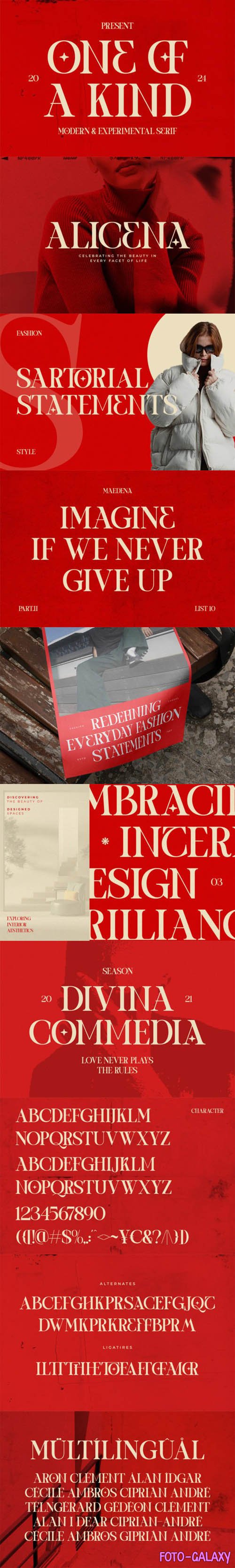 One of a Kind - Modern Experimental Serif Typeface