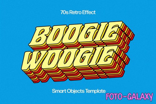 Playful 70s Retro Text Effect for Photoshop