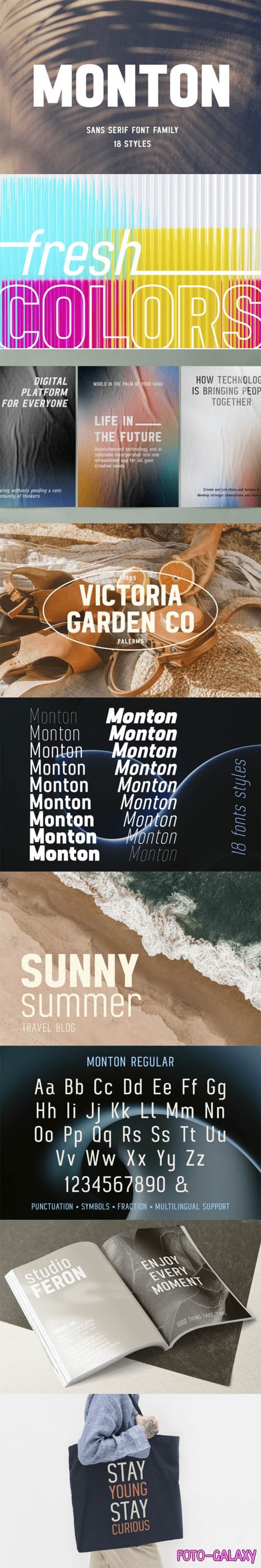 Monton - Sans Serif Font Family