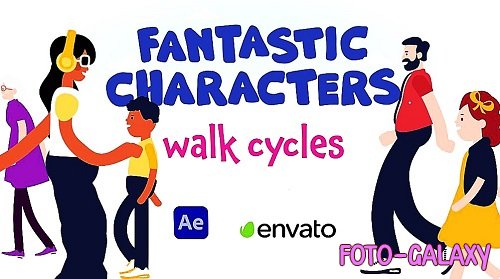 Fantastic Characters Walk Cycles 2285715 - Project for After Effects