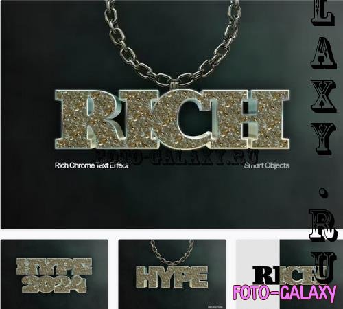 Rich Chrome Text Effect - 92138908