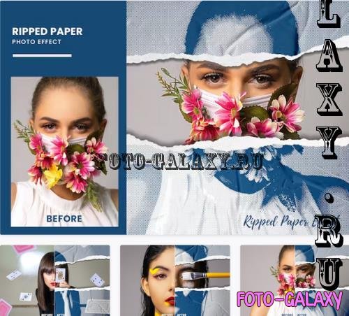 Ripped Paper Photo Effect - KP5M28B