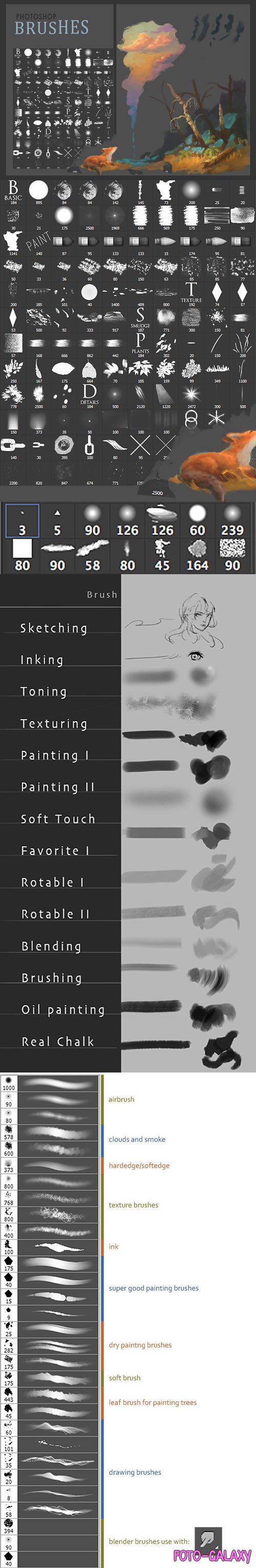150+ Painting Brushes for Photoshop