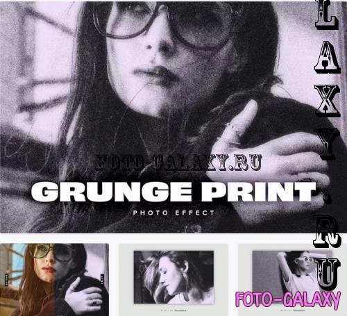 Grunge Newsprint PSD Photo Effect - RJU5HHT