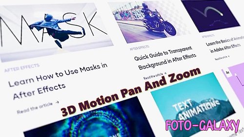 3D Motion Pan And Zoom 789198 - After Effects Presets